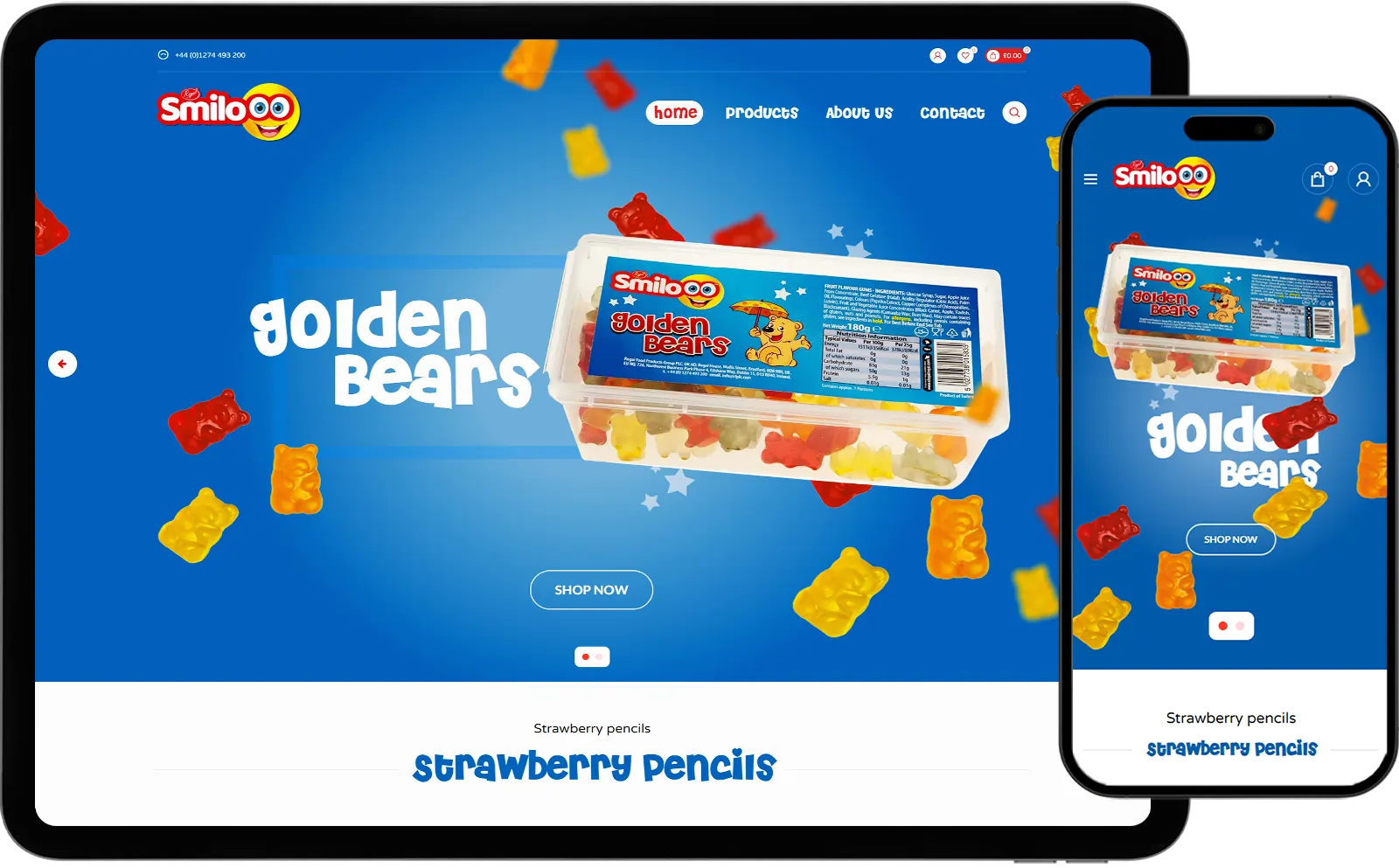 Smilooo - E-Commerce Projekt von Cloudox mit modernem Design und optimierter Performance